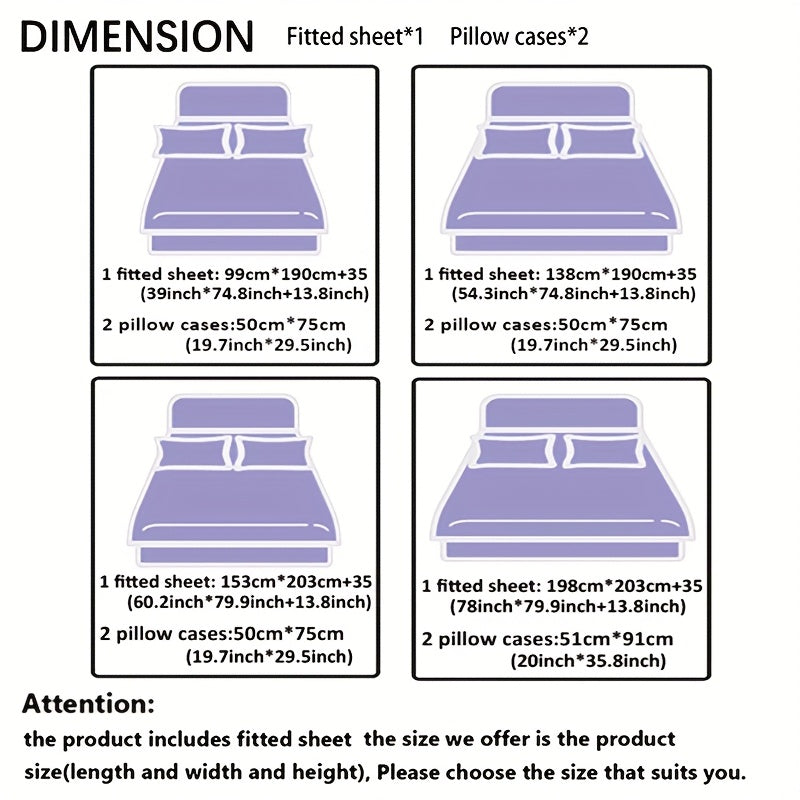 3pcs Red And White Love Heart Bed Sheet(1pc Bed Sheet+2pcs Pillowcase No Filling), Deep Pocket In 15 Inch Machine Washable, Hypoallergenic, High Quality Mattress Protector Bedroom Dormitory High Definition Printing All Seasons Room Decor Couple Gifts