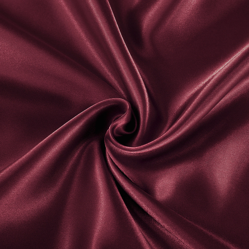Set of 2 Luxuriously Silky Soft Satin Pillowcases Envelope Closure Design, Taupe Pillow Covers with Envelope Closure