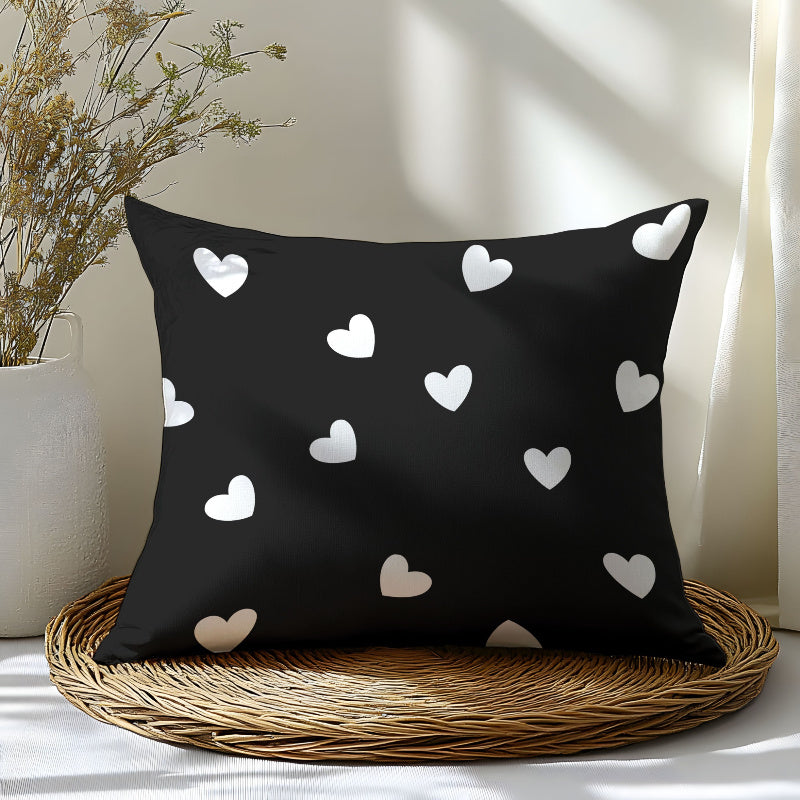 1pc Love-Themed Pillowcase - Extra Large, Soft 3D Digital Printed Polyester Fabric with Heart Design, Perfect for Bedroom, Guest Room, or as a Gift for Couples, Birthdays, and More, Decorative Pillow Cover | 3D Printed Pillowcase | Soft Polyester Fabric