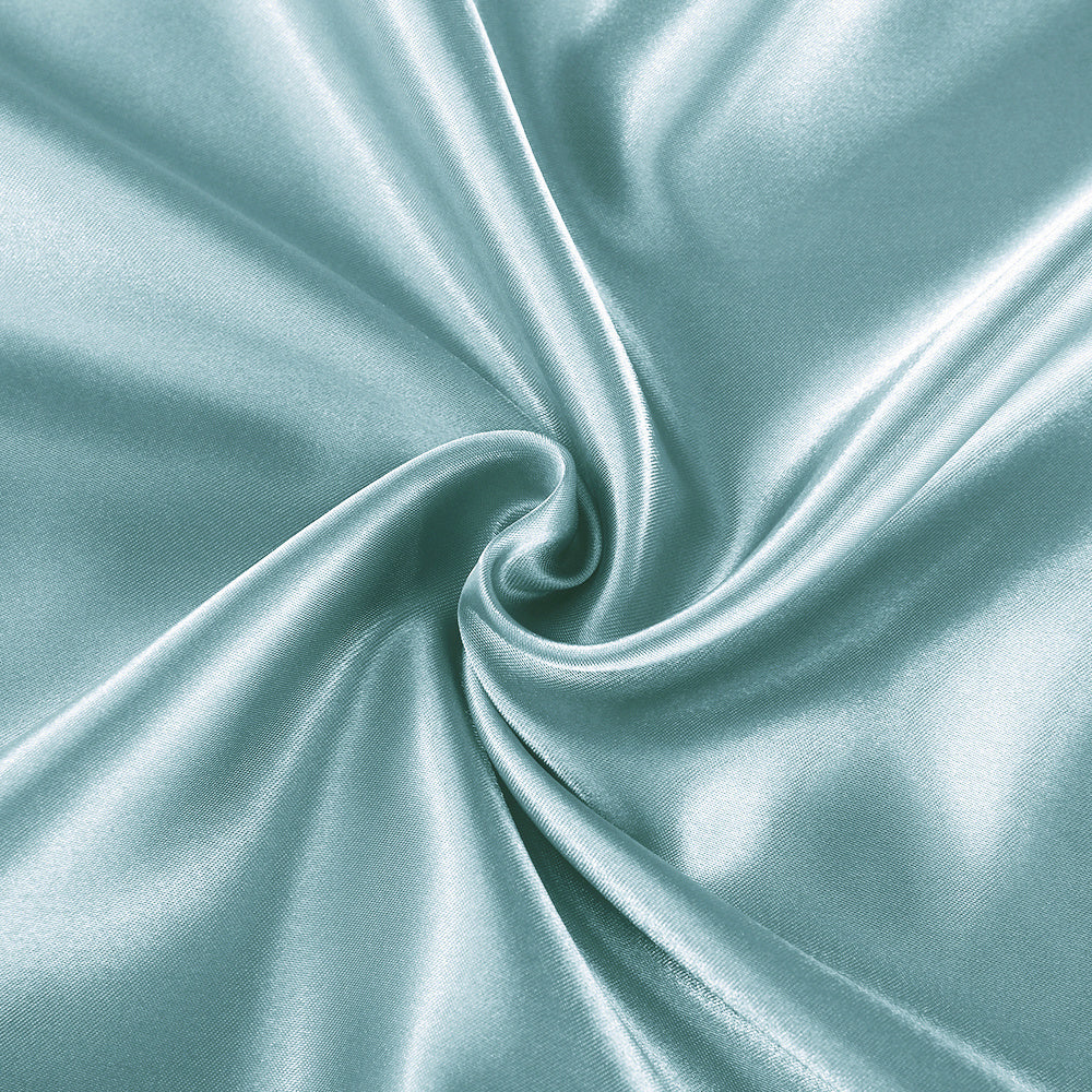 Set of 2 Luxuriously Silky Soft Satin Pillowcases Envelope Closure Design, Taupe Pillow Covers with Envelope Closure