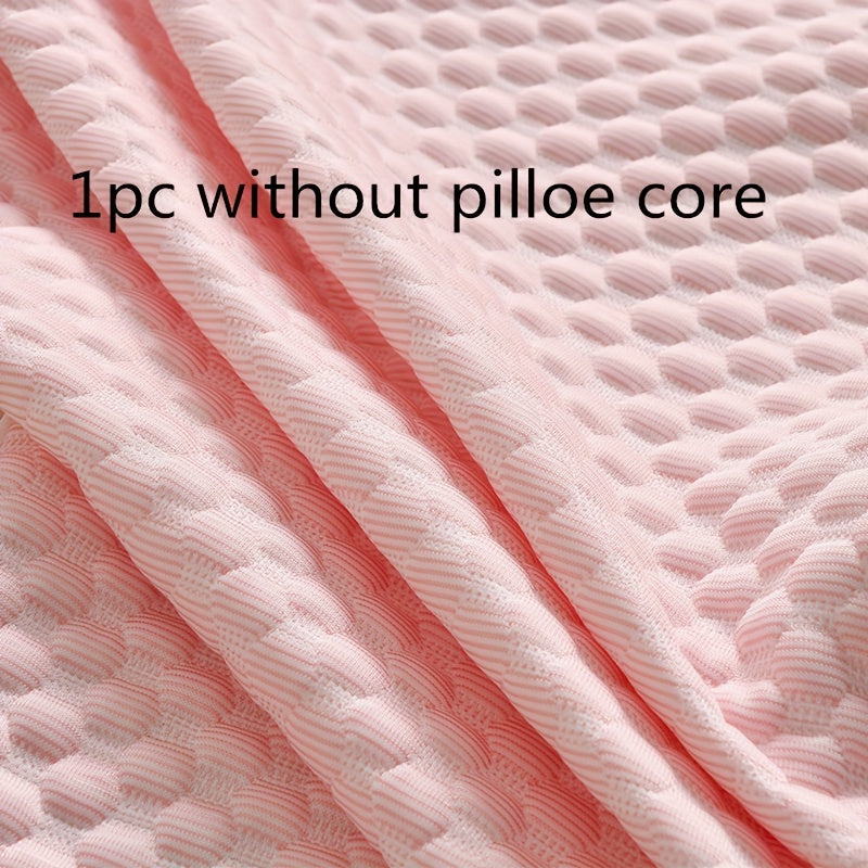 1pc Light Blue Long Pillowcase for Couples - Cooling Ice Bean Technology, 350g Heavyweight Fabric, No Pillow Core Included, Perfect for Summer Comfort, Cooling Pillowcase | Quilted Texture | Breathable Fabric
