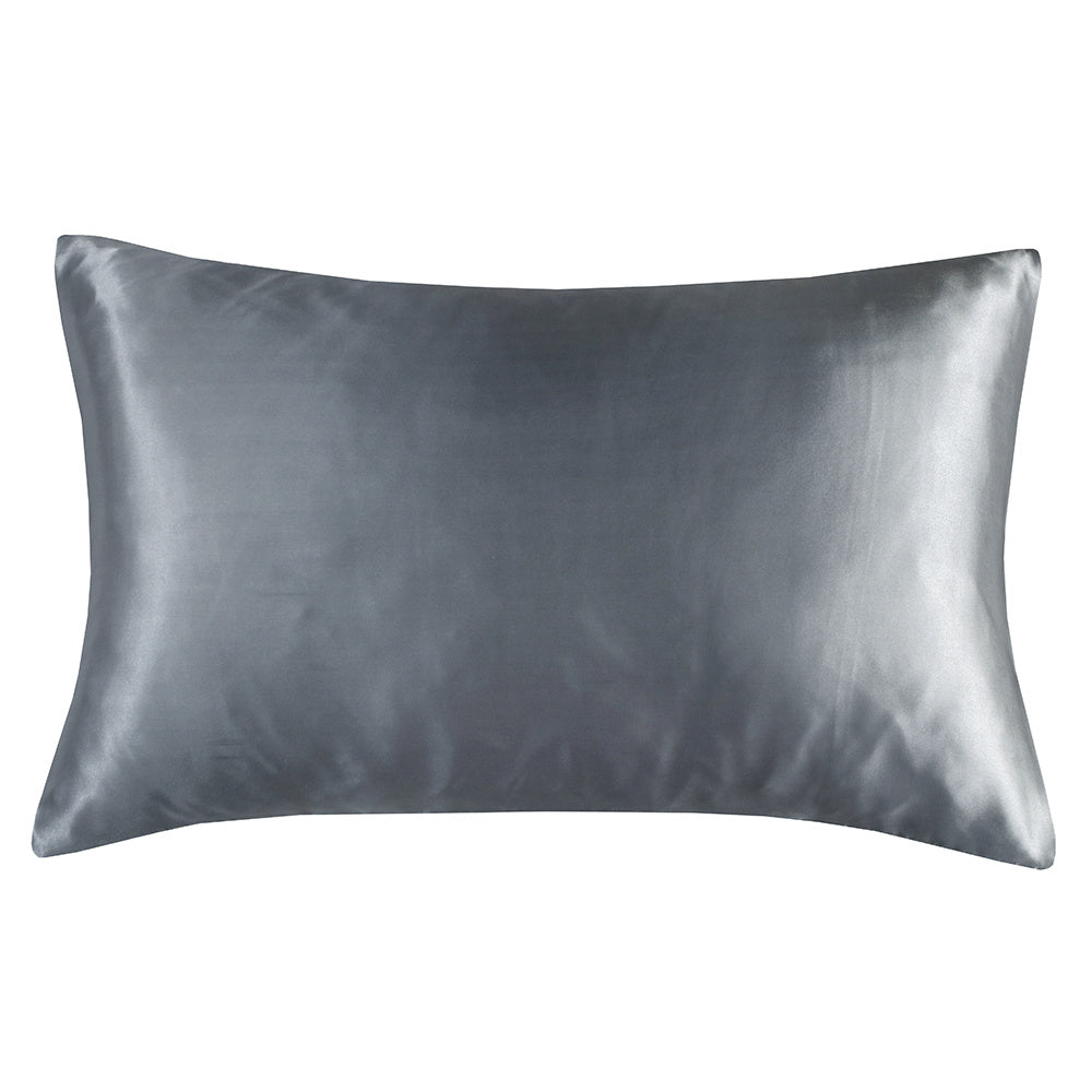 Set of 2 Luxuriously Silky Soft Satin Pillowcases Envelope Closure Design, Taupe Pillow Covers with Envelope Closure