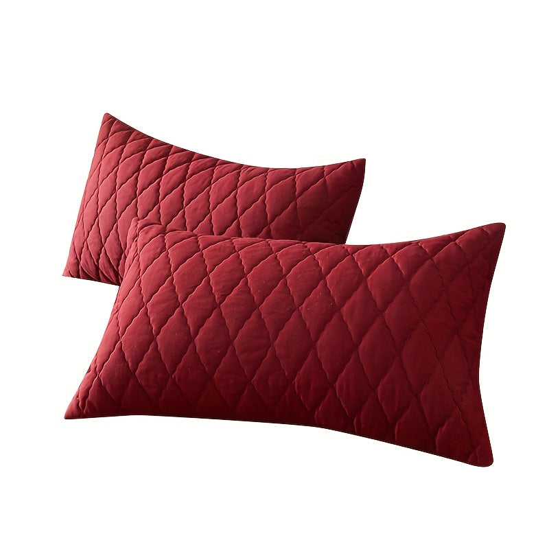 2pcs Multi-Size and Color Pillow Covers, Solid Color Pillowcases for Bedroom, Living Room & Hotel Use – Suitable for Single, Double, or Couple Beds – All-Season Washable