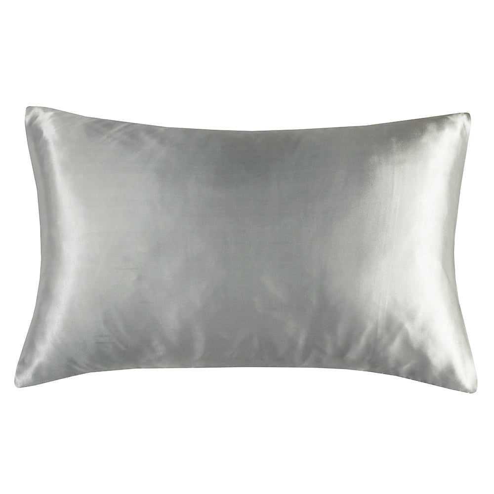 Set of 2 Luxuriously Silky Soft Satin Pillowcases Envelope Closure Design, Taupe Pillow Covers with Envelope Closure