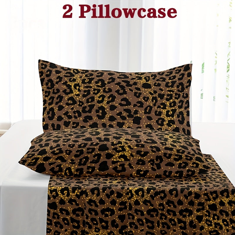 2pcs Heart Print Pillowcases, Envelope Closure, Machine Washable, Soft and Breathable Home Bedding, 2pcs Set (Pillow Inserts Not Included)