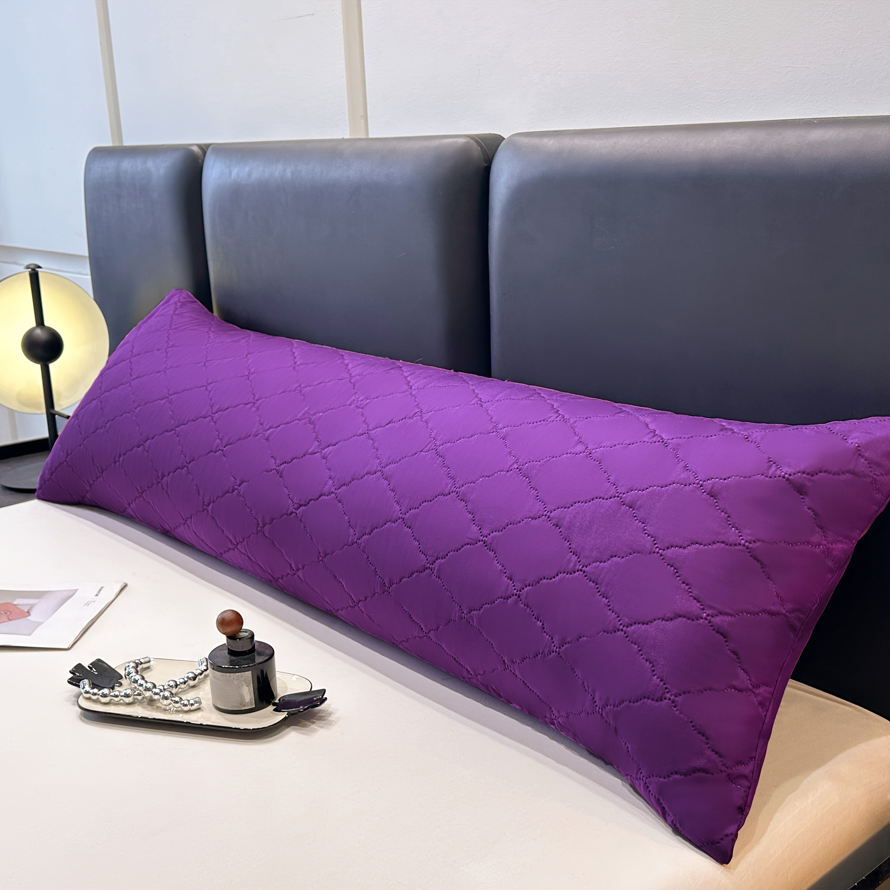 1pc Multi-Color 2025 New Design Long Pillowcase, Ultra Soft & Breathable Summer Pillow Cover for Couples – Perfect for Bedroom, Living Room, Sofa, or Hotel Use – All-Season Decorative Pillow Protector (No Insert Included)