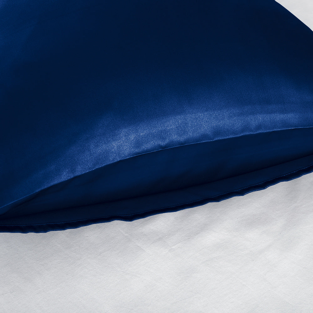 Set of 2 Luxuriously Silky Soft Satin Pillowcases Envelope Closure Design, Taupe Pillow Covers with Envelope Closure