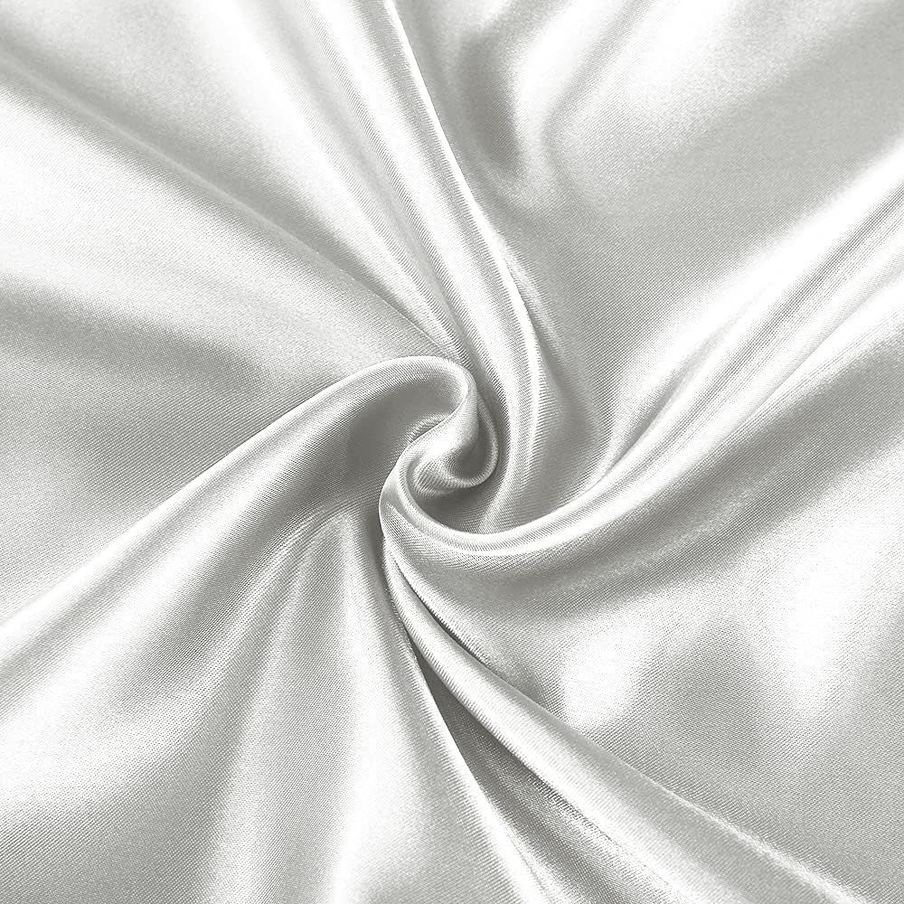 Set of 2 Luxuriously Silky Soft Satin Pillowcases Envelope Closure Design, Taupe Pillow Covers with Envelope Closure