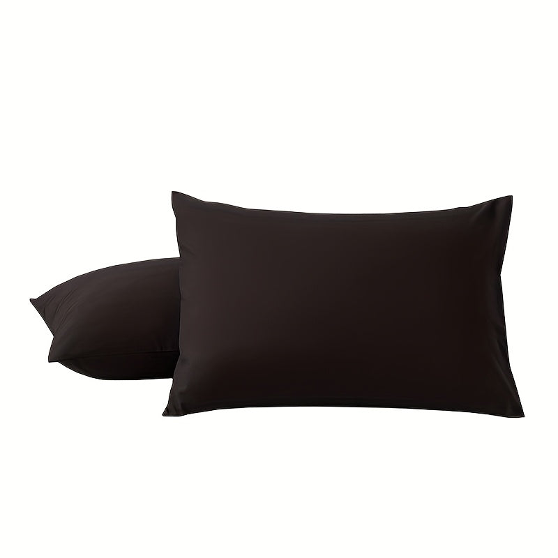 2pcs Pillowcase Set, Safe Zipper-free Design, Envelope Closure, High-Quality Material Fits Better to The Skin, Soft And Breathable, Healthy And Comfortable, Suitable for All Seasons
