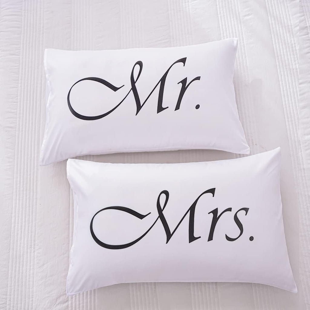 Two Couple Heart Print Pillowcases