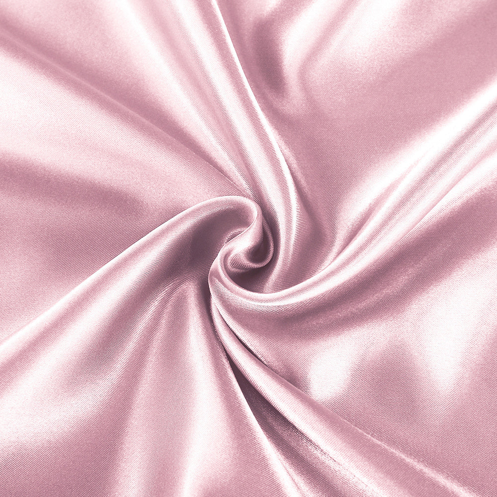 Set of 2 Luxuriously Silky Soft Satin Pillowcases Envelope Closure Design, Taupe Pillow Covers with Envelope Closure