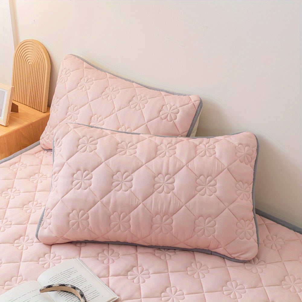 2-Pack High Quality Pillowcases - Silent Soft Breathable Pillow Protectors, Machine Washable Durable Decorative Bedding Covers for Home & Hotel Use, 6 Colors (No Insert)
